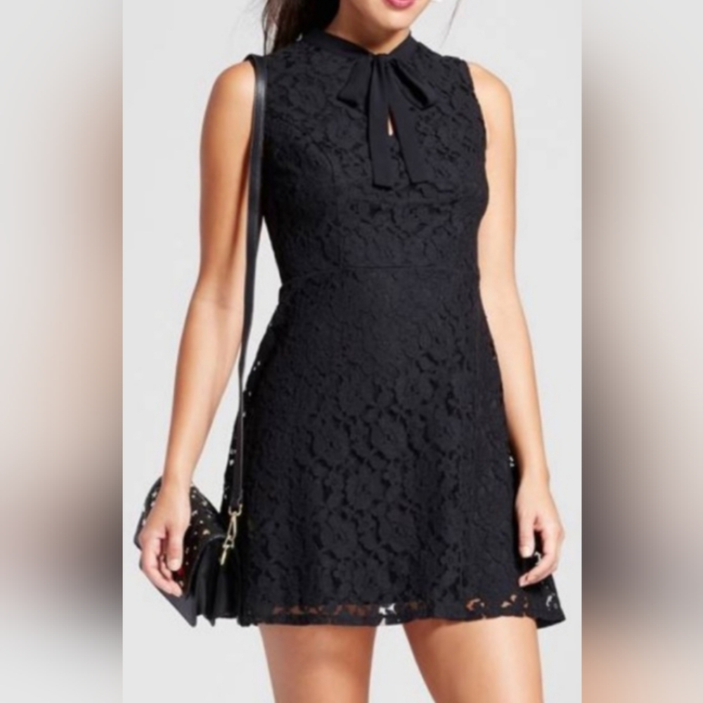 Xhilaration Black Lace Dress- Size Medium